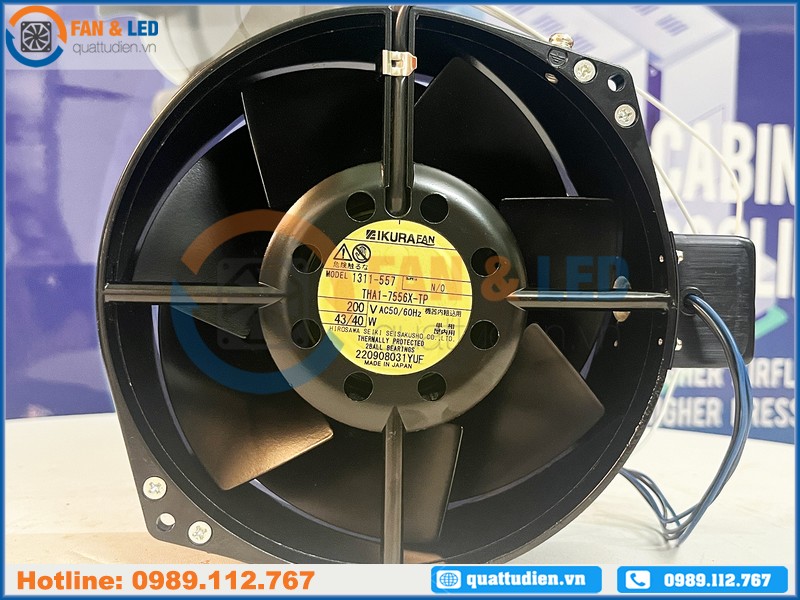 Quạt tủ điện IKURA THA1-7556X-TP, 200VAC, 172x150x55mm