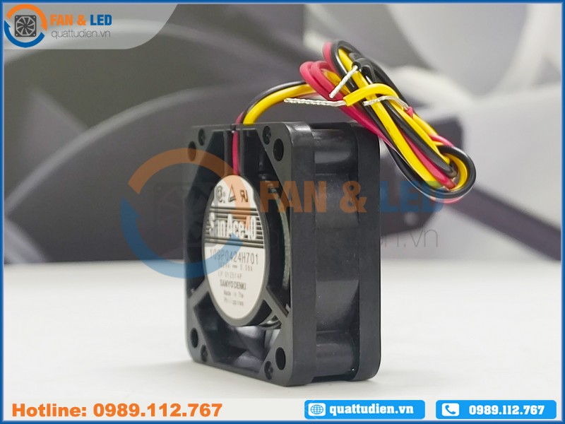 Quạt SANYO DENKI 109P0424H701, 24VDC, 40x40x15mm