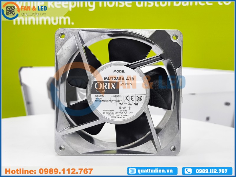 Quạt ORIX T-MU1238A-41-GP, 200VAC, 120x120x38mm