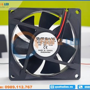 Quạt SYMBANG D8025V24HB-K, 24VDC, 80x80x25mm
