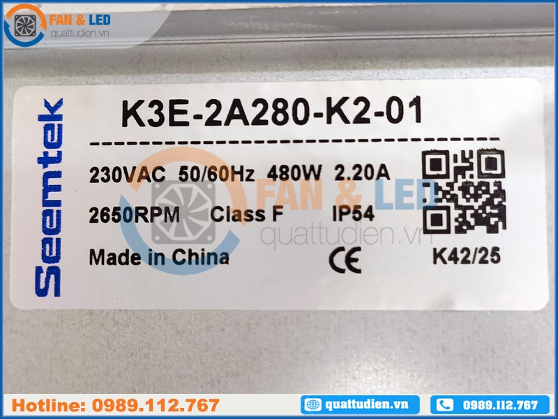 Quạt SEEMTEK K3E-2A280-K2-01, 230VAC, 280mm