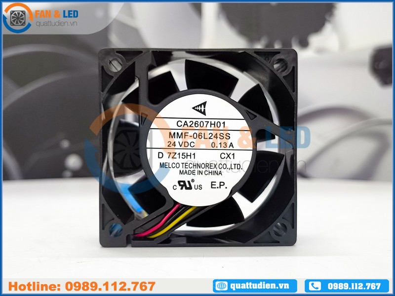 Quạt MELCO MMF-06L24SS, 24VDC, 60x60x25mm