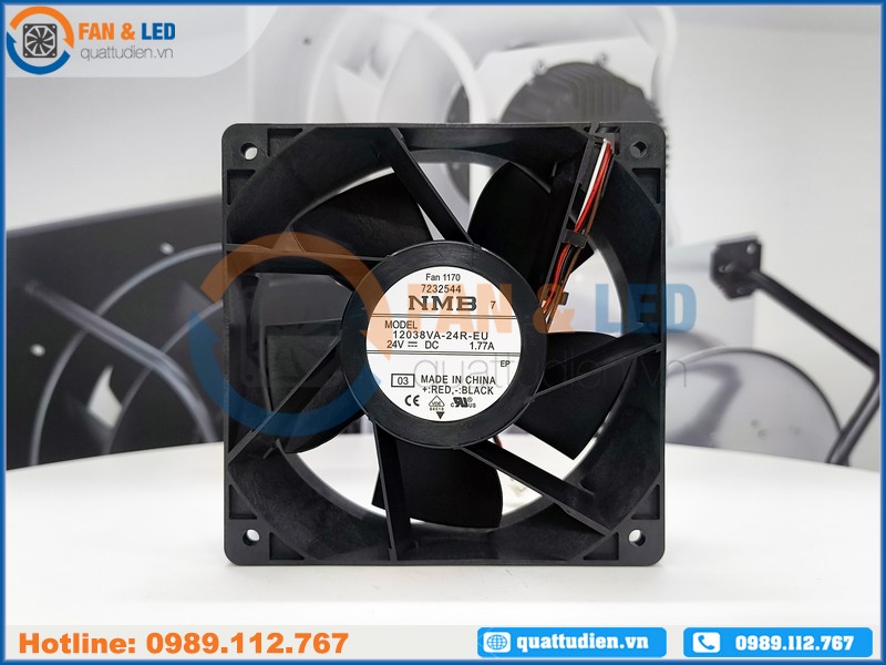 Quạt NMB 12038VA-24R-EU, 24VDC, 120x120x38mm