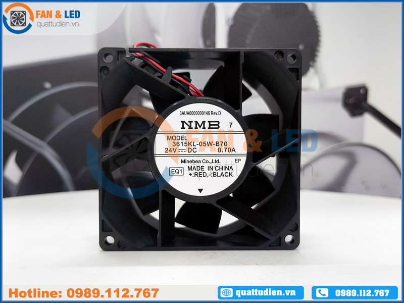 Quạt NMB 3615KL-05W-B70, 24VDC, 92x92x38mm