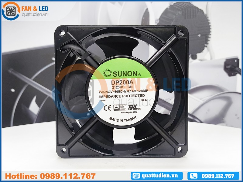 Quạt SUNON DP200A-2123HSL.GN, 220-240VAC, 120x120x38mm