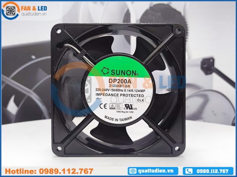 Quạt SUNON DP200A-2123XBT.GN, 220-240VAC, 120x120x38mm