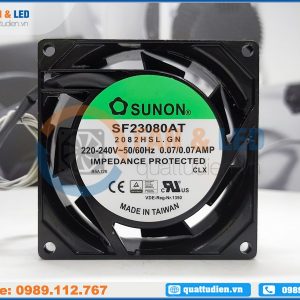 Quạt SUNON SF23080AT-2082HSL.GN, 220-240VAC, 80x80x25mm