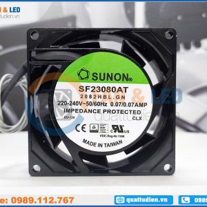 Quạt SUNON SF23080AT-2082HBL.GN, 220-240VAC, 80x80x25mm