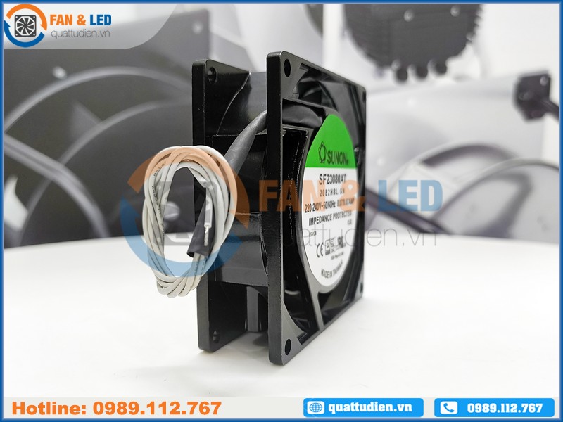 Quạt SUNON SF23080AT-2082HBL.GN, 220-240VAC, 80x80x25mm