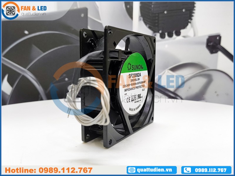 Quạt SUNON SF23092A-2092HSL.GN, 220-240VAC, 92x92x25mm