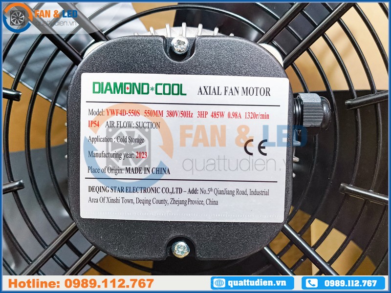 Quạt DIAMOND COOL YWF4D-550S, 380VAC, 550mm