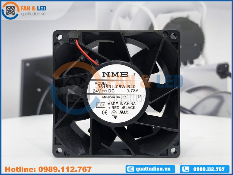 Quạt NMB 3615RL-05W-B40, 24VDC, 92x92x38mm