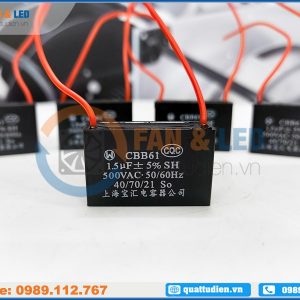 Tụ điện CBB61 1.5uF, 500VAC Dây cắm
