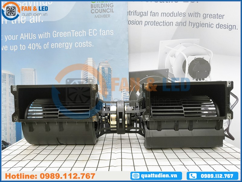 Quạt EC EBMPAPST K3G146-AD01-01, 230VAC, 146mm