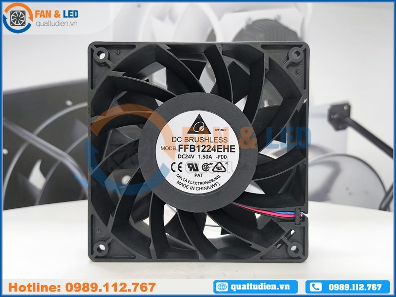 Quạt DELTA FFB1224EHE, 24VDC, 120x120x38mm