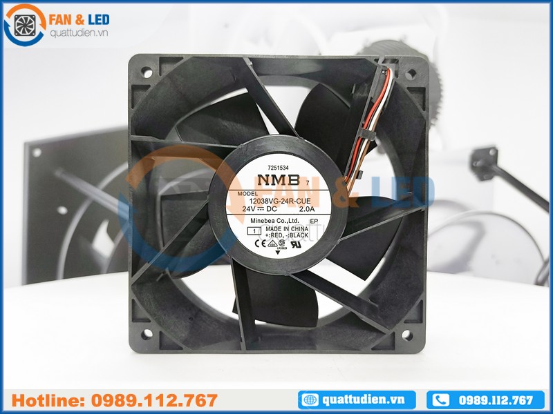 Quạt NMB 12038VG-24R-CUE, 24VDC, 120x120x38mm