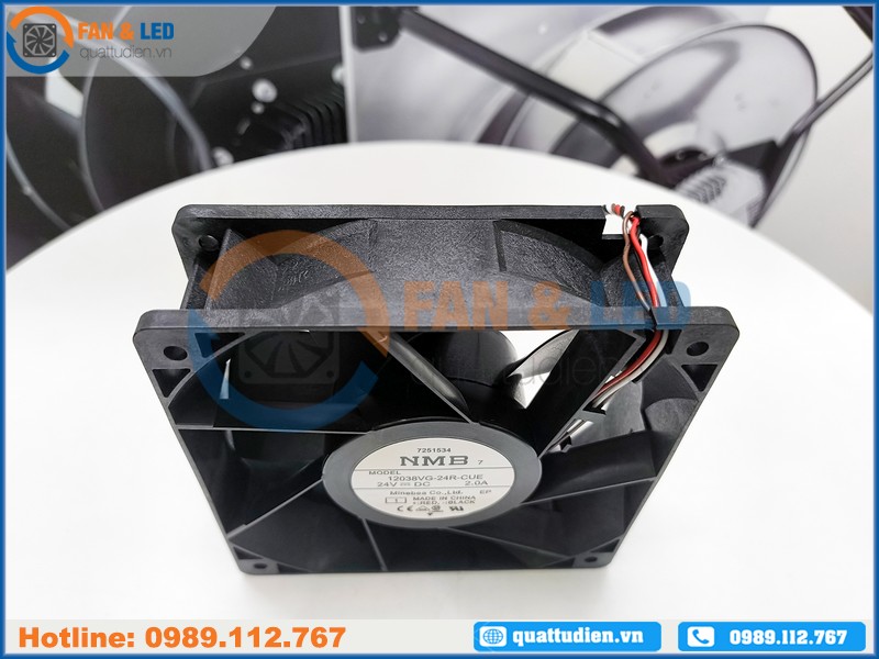 Quạt NMB 12038VG-24R-CUE, 24VDC, 120x120x38mm Quạt NMB 12038VG-24R-CUE, 24VDC, 120x120x38mm
