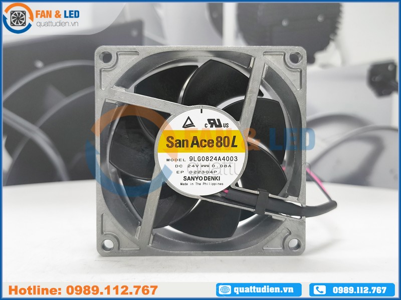 Quạt SANYO DENKI 9LG0824A4003, 24VDC, 80x80x25mm