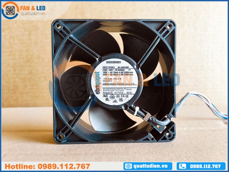 Quạt EBMPAPST ACi4400/2HHP, 100~240VAC, 120x120x38mm