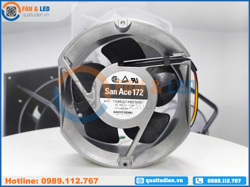 Quạt SANYO DENKI 109E5748C505, 48VDC, 172x150x51mm