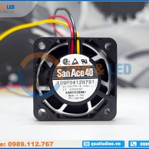 Quạt SANYO DENKI 109P0412H701, 12VDC, 40x40x15mm