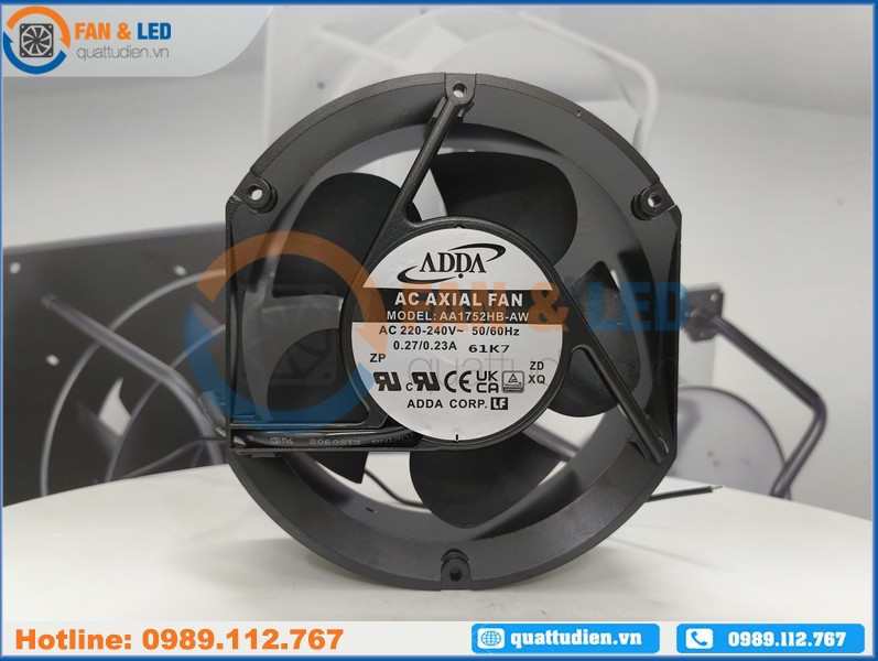 Quạt ADDA AA1752HB-AW, 220-240VAC, 172x150x51mm