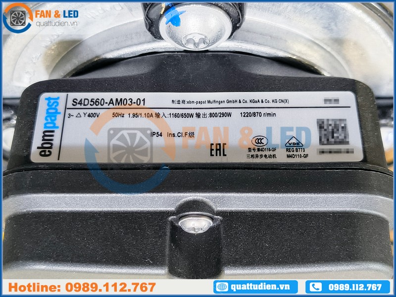 Quạt EBMPAPST S4D560-AM03-01, 400VAC, 560mm