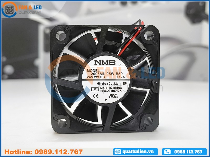 Quạt NMB 2006ML-05W-B50, 24VDC, 50x50x15mm