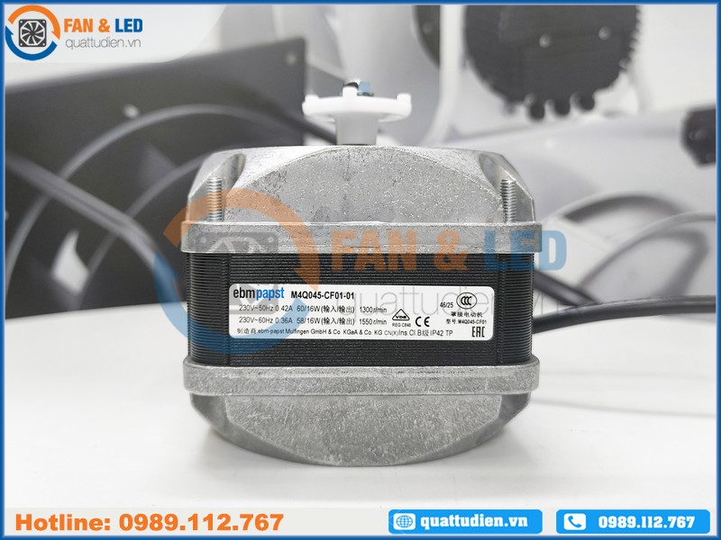 Motor EBMPAPST M4Q045-CF01-01, 230VAC dùng cho tủ đông