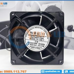 Quạt COMMONWEALTH FP-108-7 S1-B, 220-240VAC, 127x127x38mm