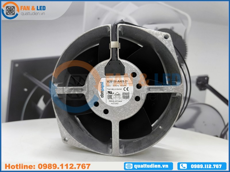 Quạt EBMPAPST W2S130-AA03-21, 230VAC, 172x150x55mm