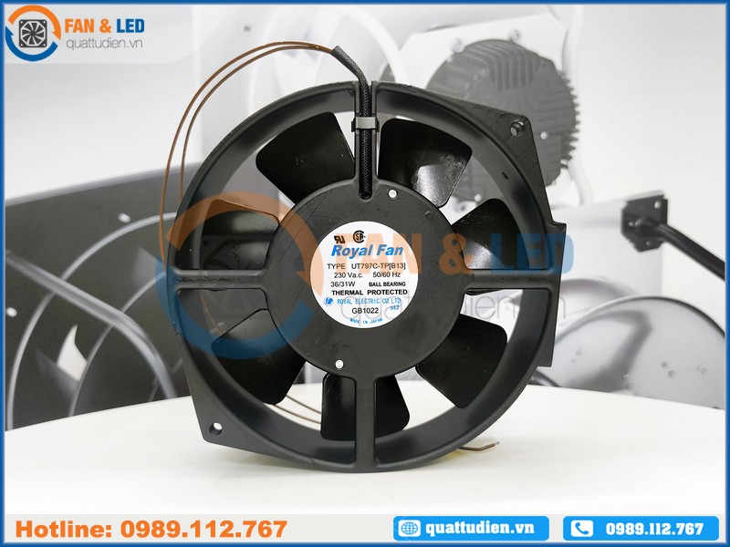 Quạt ROYAL UT797C-TP[B13], 230VAC, 172x150x38mm