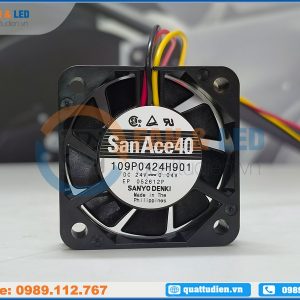 Quạt SANYO DENKI 109P0424H901, 24VDC, 40x40x10mm