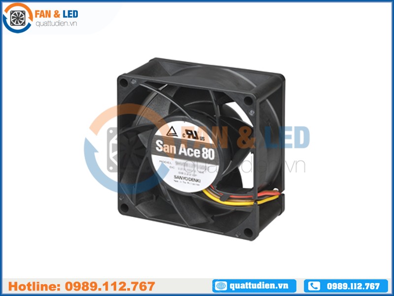 Quạt SANYO DENKI 9HV0824P1G0061, 24VDC, 80x80x38mm