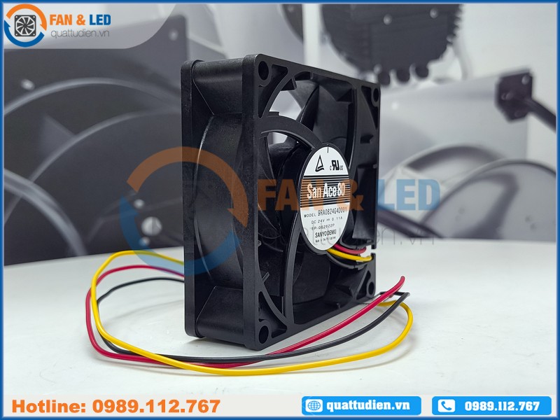 Quạt SANYO DENKI 9RA0824G4D001, 24VDC, 80x80x25mm