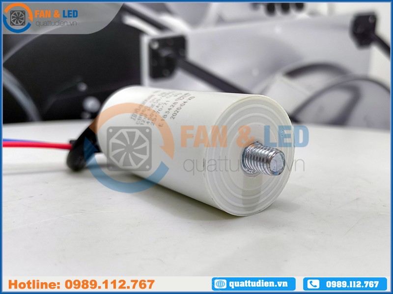 Tụ điện Dianz CBB60 12uF, 450VAC Dây cắm có ốc bắt