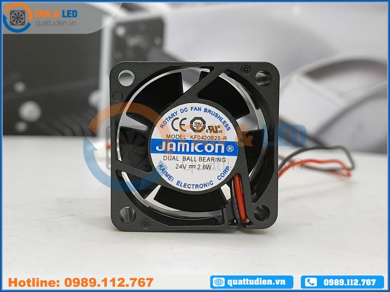 Quạt JAMICON KF0420B2S-R, 24VDC, 40x40x20mm