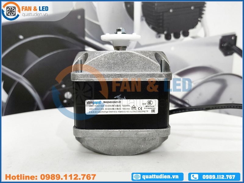 Motor EBMPAPST M4Q045-EA01-01, 230VAC dùng cho tủ đông