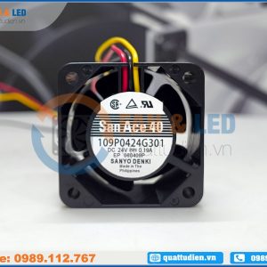 Quạt SANYO DENKI 109P0424G301, 24VDC, 40x40x28mm